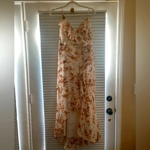 EXPRESS Floral Strappy Raffle Sundress